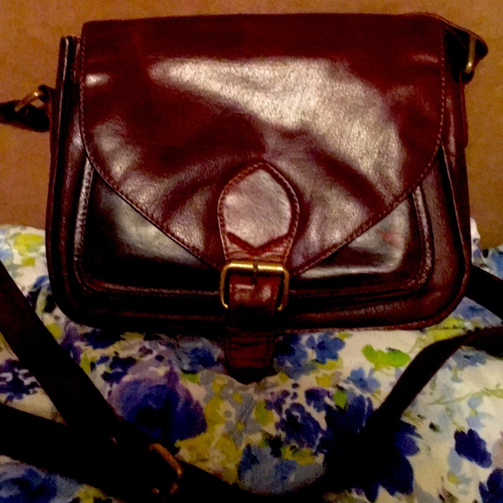 JOYN brown leather purse